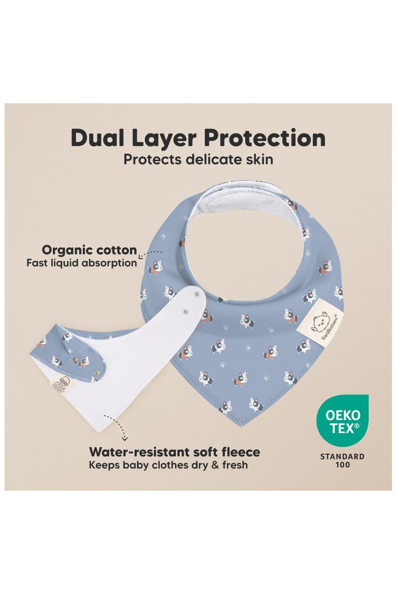 8-Pack Organic Bandana Bibs, Alternate, color, Pets & Paws