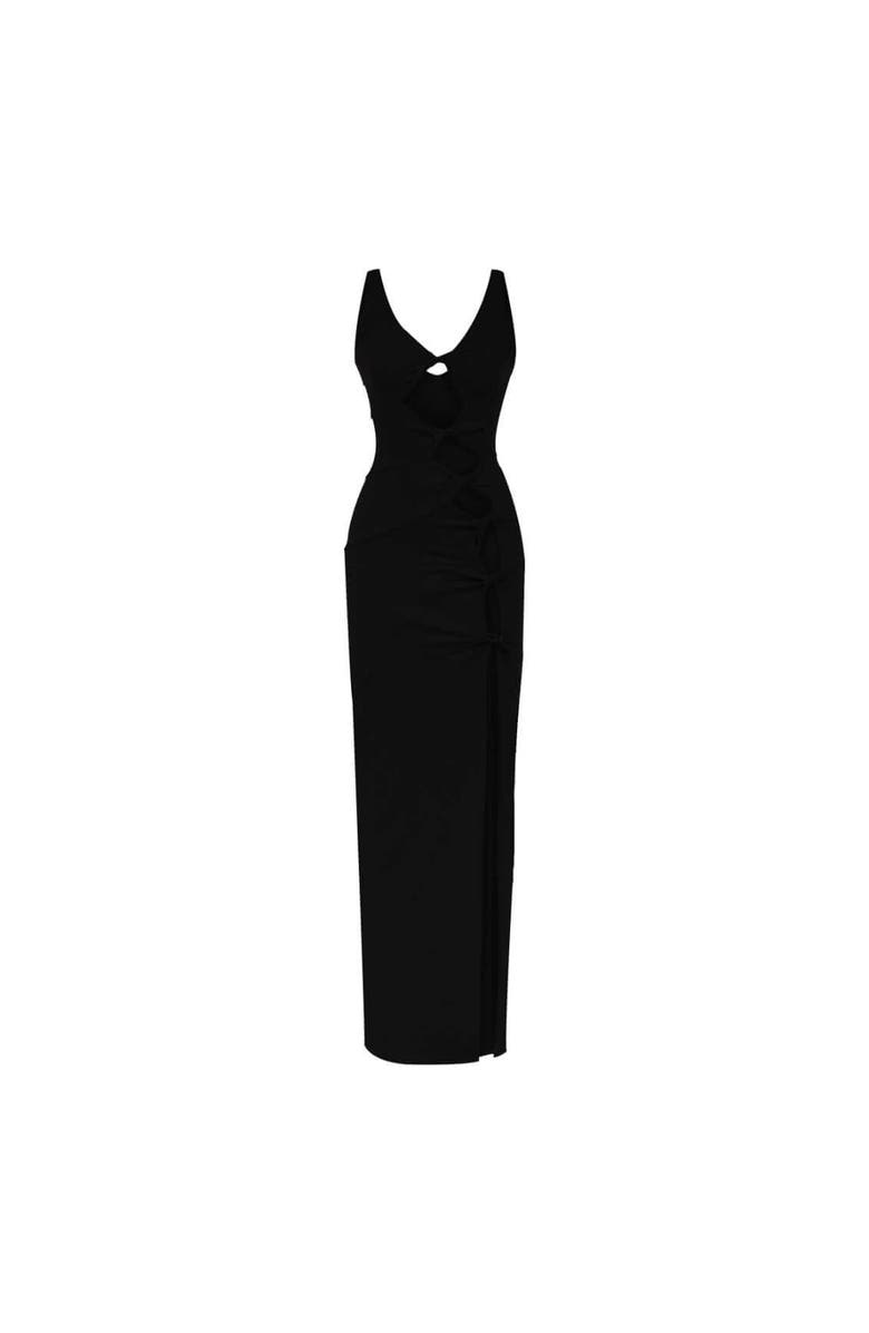 Jendue US Sara Dress - Elegant Cut-Out Maxi | Event Wear, Main, color, Black