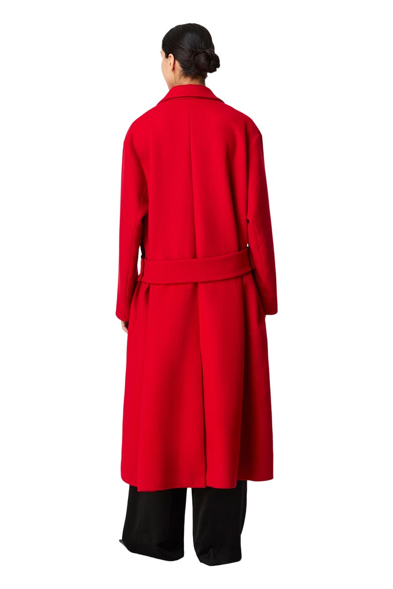 Cashmere Wrap Coat, Alternate, color, Scarlet