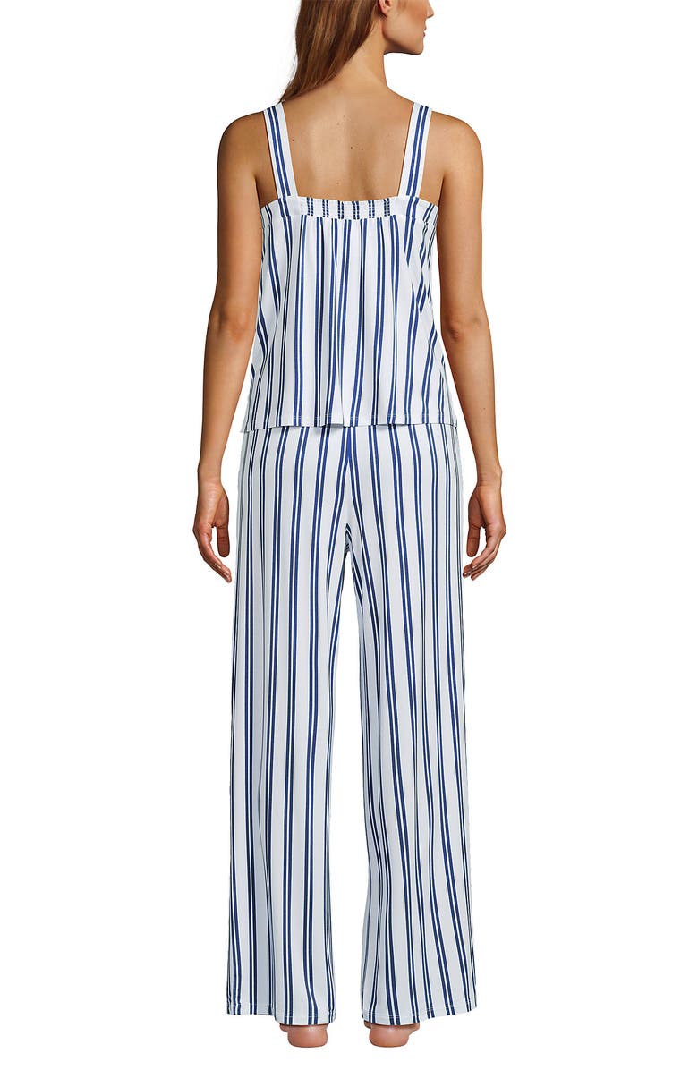 Lands' End Cooling 2 Piece Pajama Set - Sleeveless Square Neck Top and Pants, Alternate, color, 