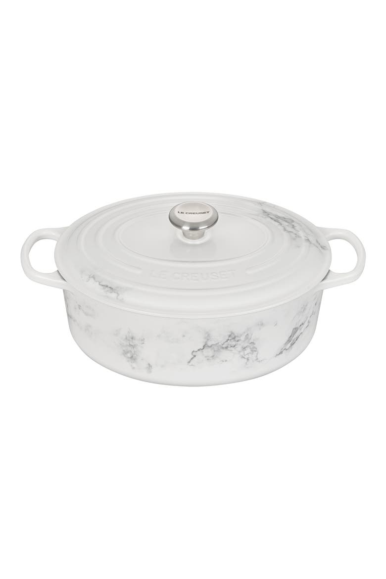 Signature 6.75-Quart Oval Enamel Cast Iron French/Dutch Oven with Lid video