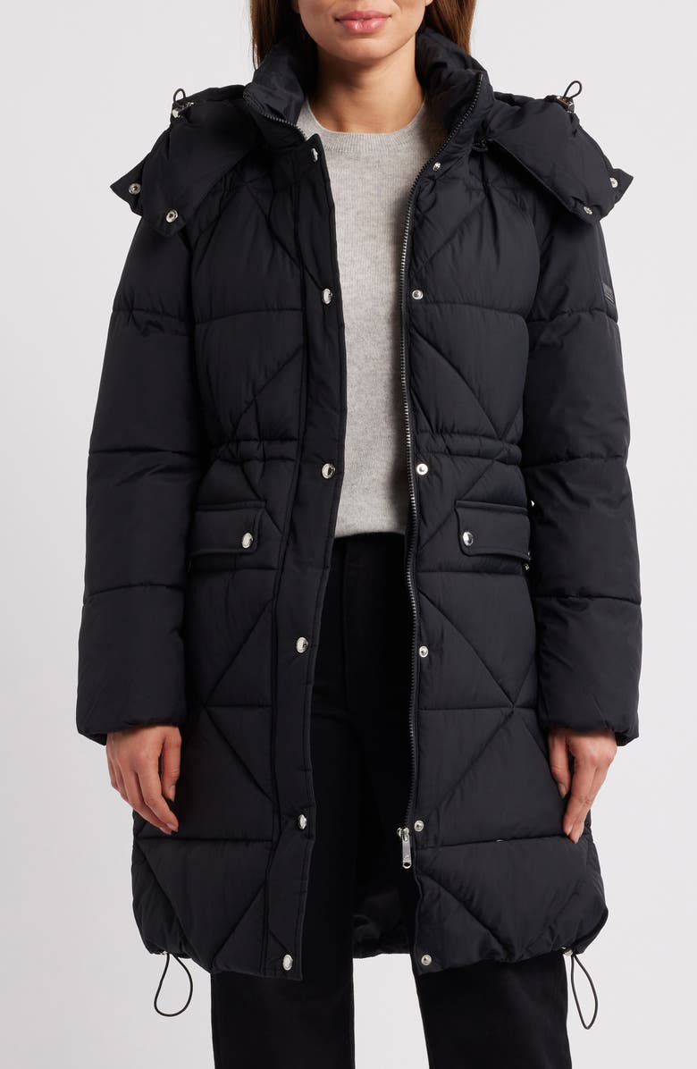 Sam Edelman Mixed Quilt Puffer Coat, Alternate, color, 