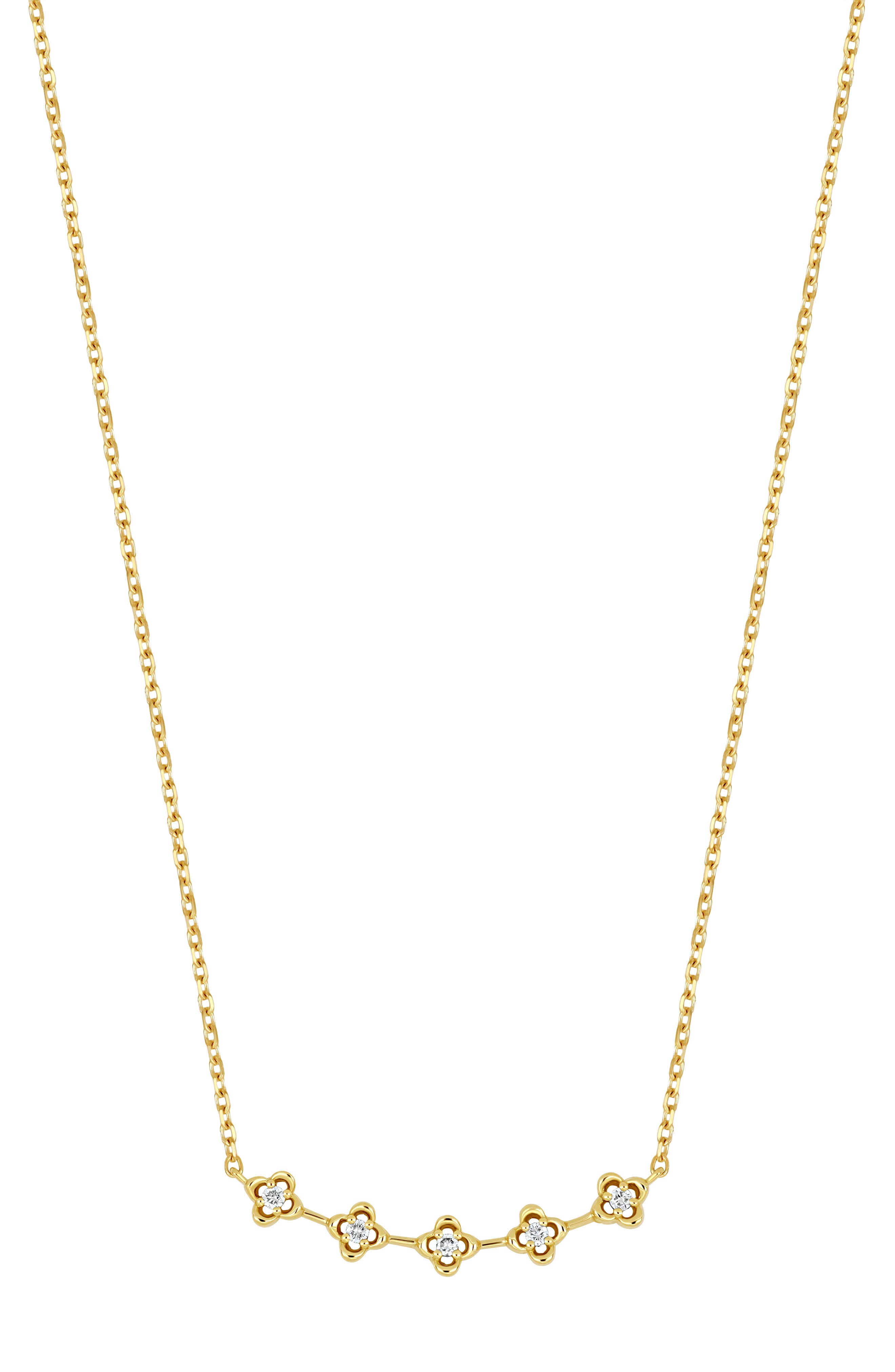 Bony Levy Mykonos 18K Yellow Gold Diamond Bar Pendant Necklace