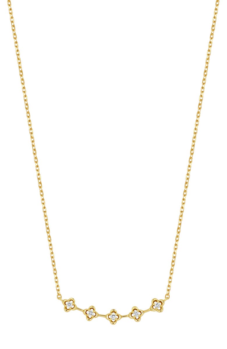 Bony Levy Mykonos 18K Yellow Gold Diamond Bar Pendant Necklace, Main, color, 18K Yellow Gold