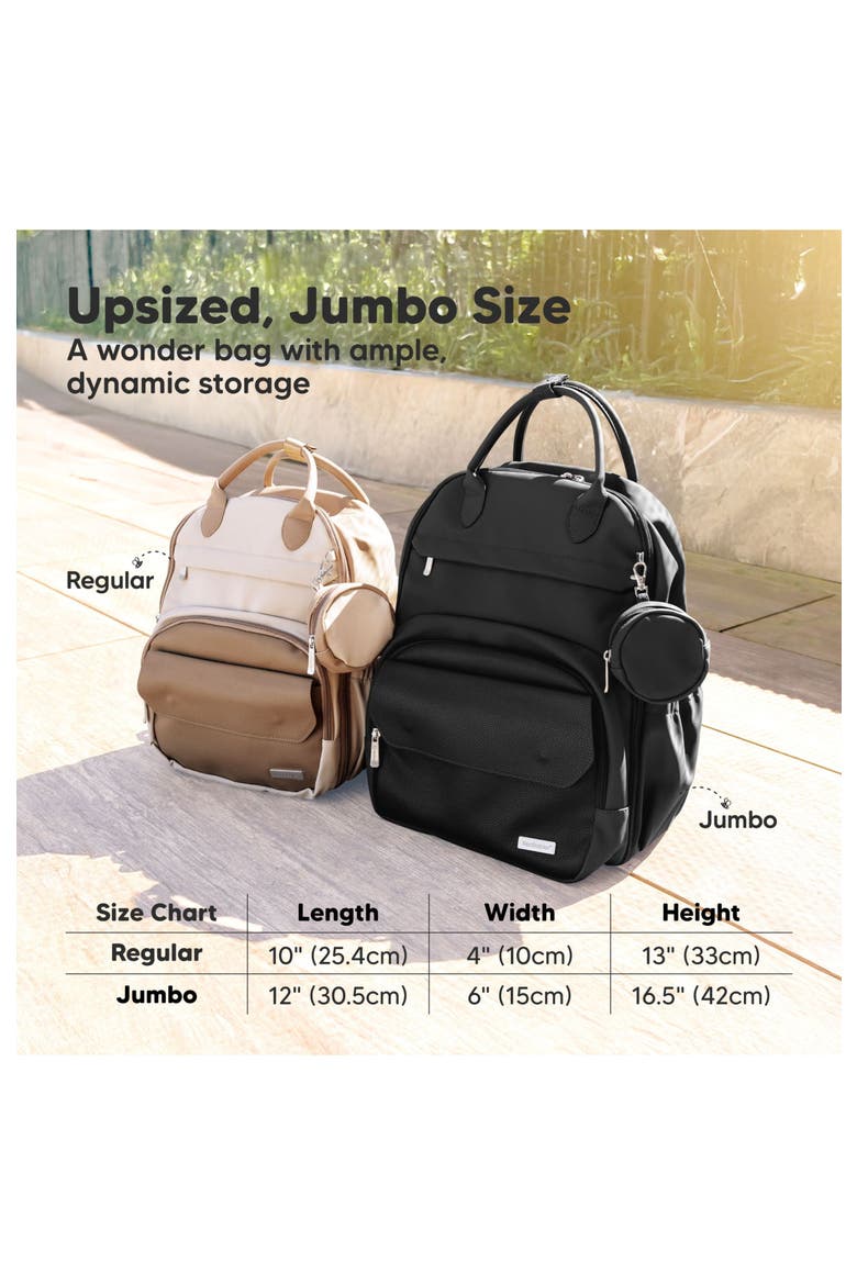 Play Diaper Bag, Alternate, color, Trendy Black