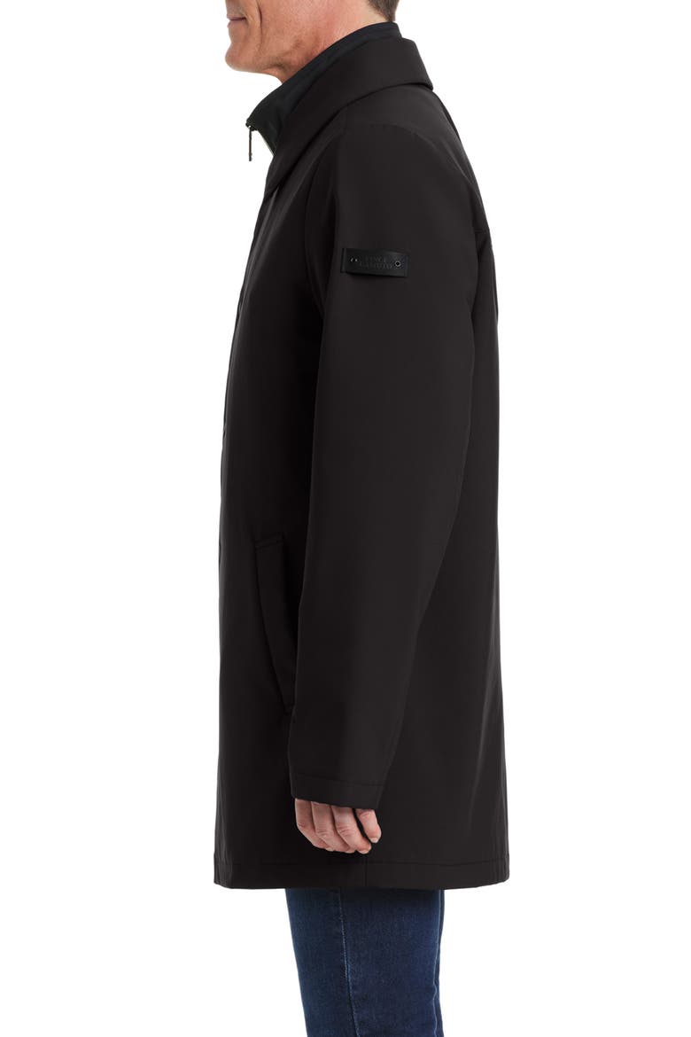 Longline Jacket with Bib, Alternate, color, BLACK