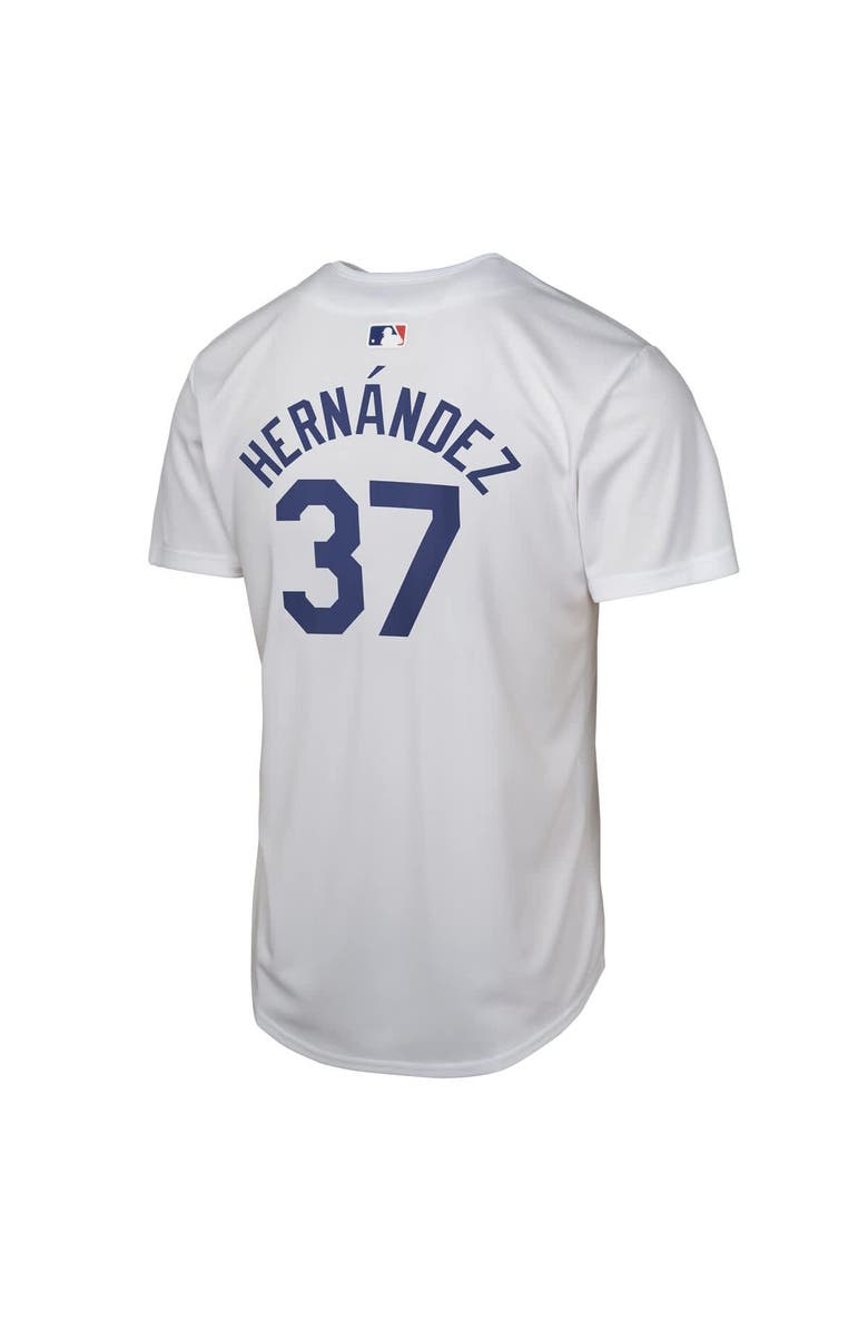 Nike Youth Nike Teoscar Hernandez White Los Angeles Dodgers Home Player Game Jersey, Alternate, color,