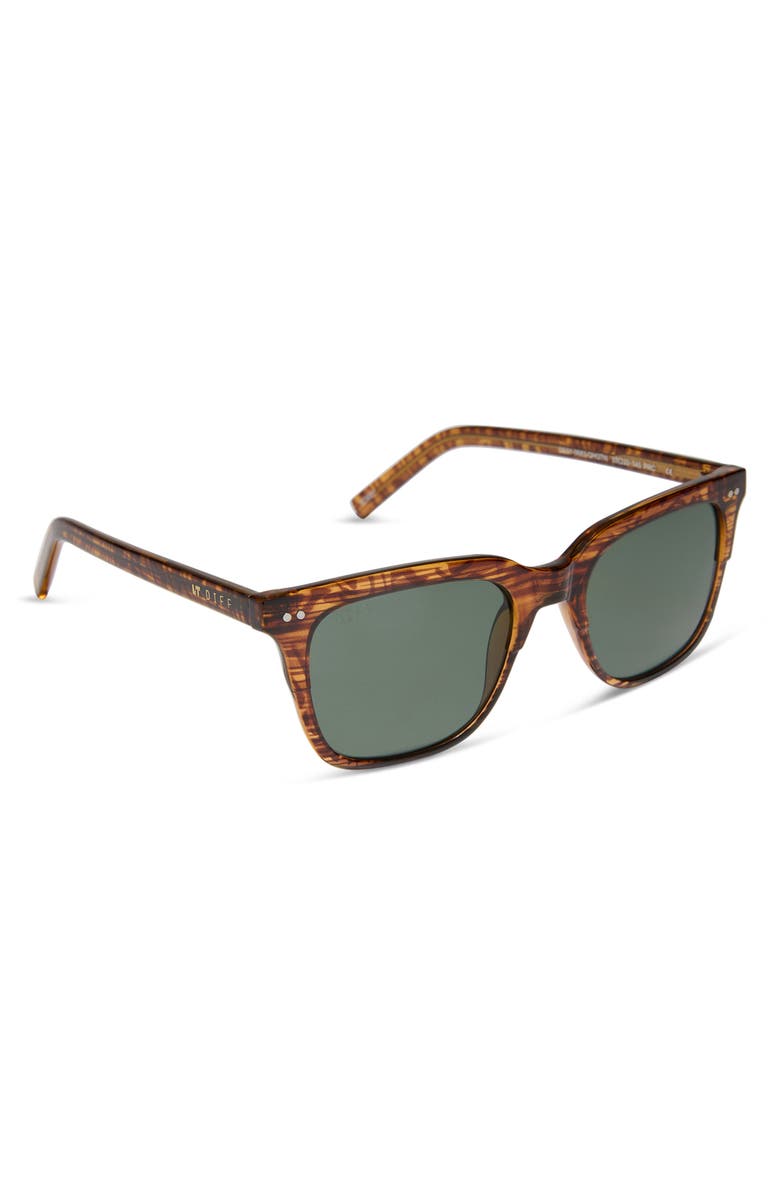 DIFF 53mm Bobby Square Sunglasses, Alternate, color, Golden Horn
