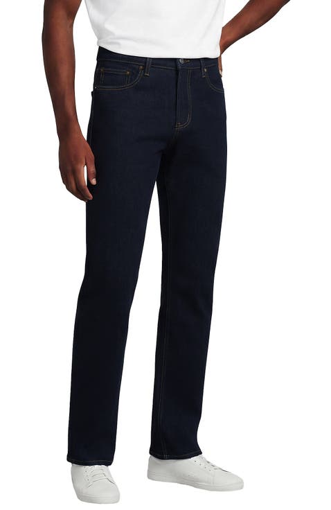 Stretch Comfort Waist Classic Straight Fit Forever Blue Jean