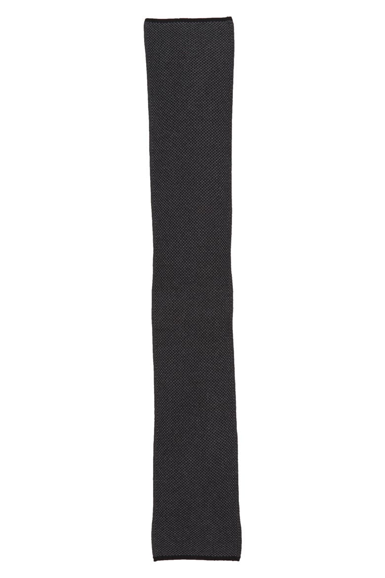 Cashmere Scarf, Alternate, color, BLACK/ GREY