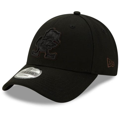 Men's New Era Black Cleveland Browns Throwback Logo Momentum 9FORTY Adjustable Snapback Hat
