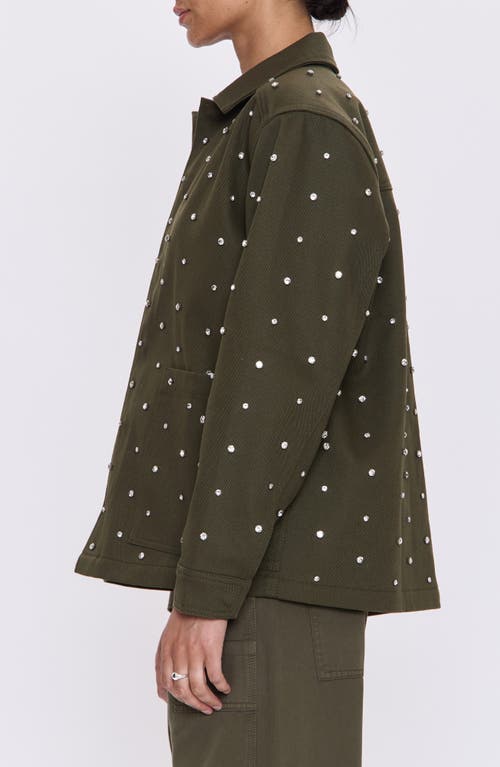 Pistola Cosette Embellished Utility Jacket In Green