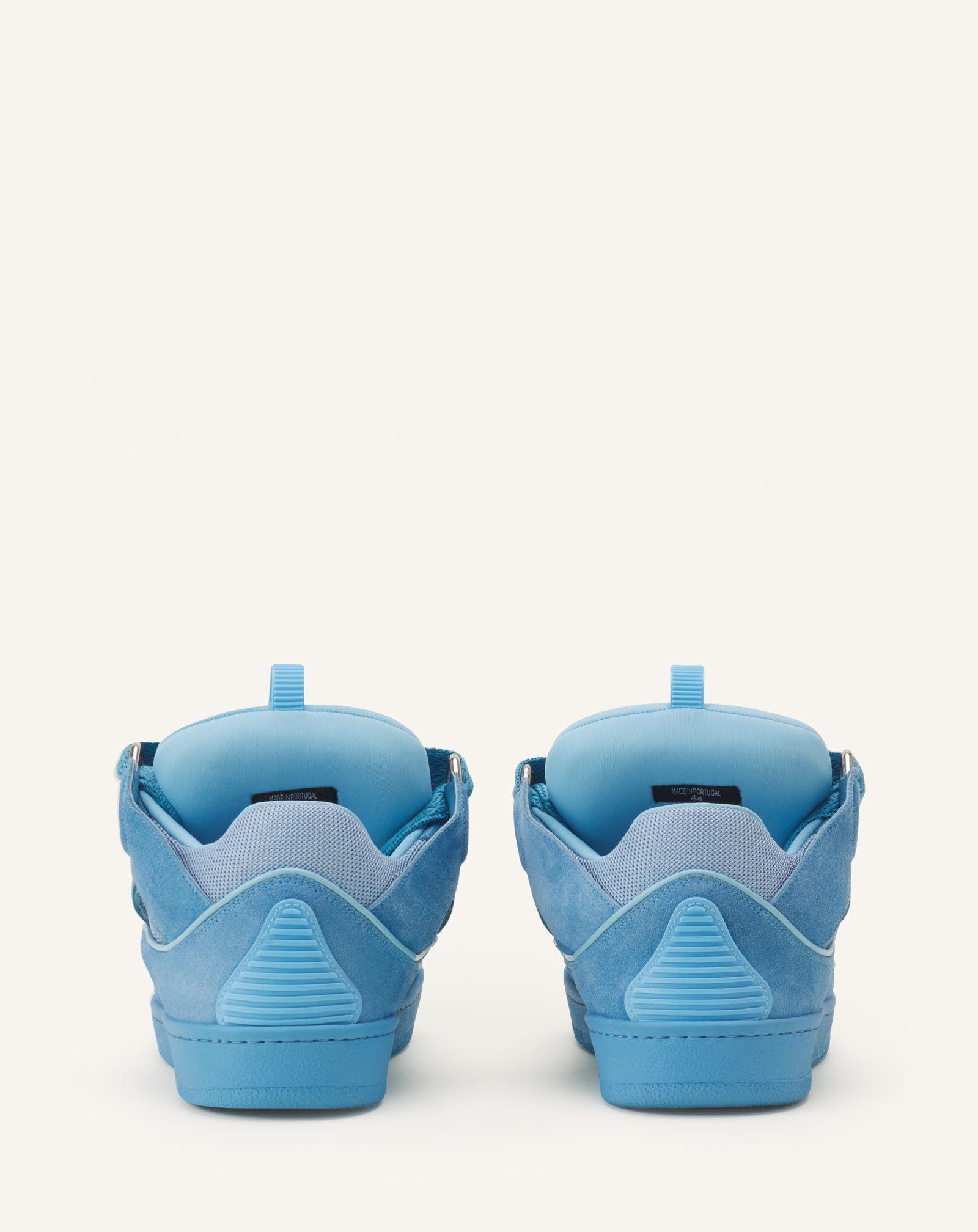 Мужские кроссовки Lanvin Curb Monochrome Suede Sneakers — фото 8