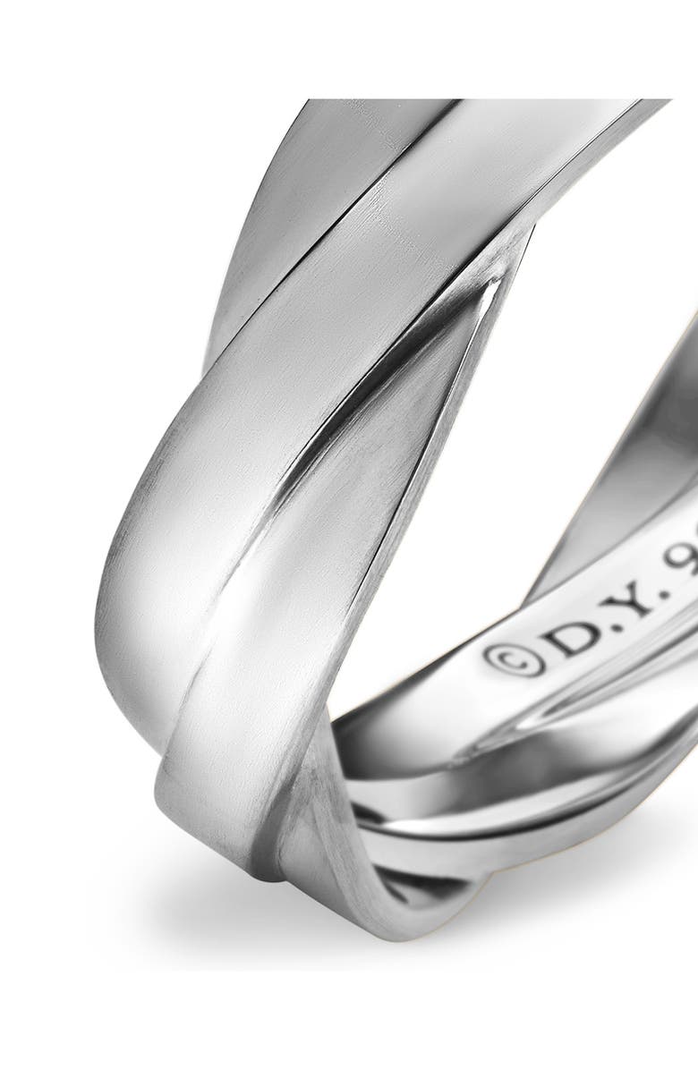 David Yurman Helios<sup>™</sup> Twisted Sterling Silver Band Ring in Sterling Silver, Alternate, color, Silver