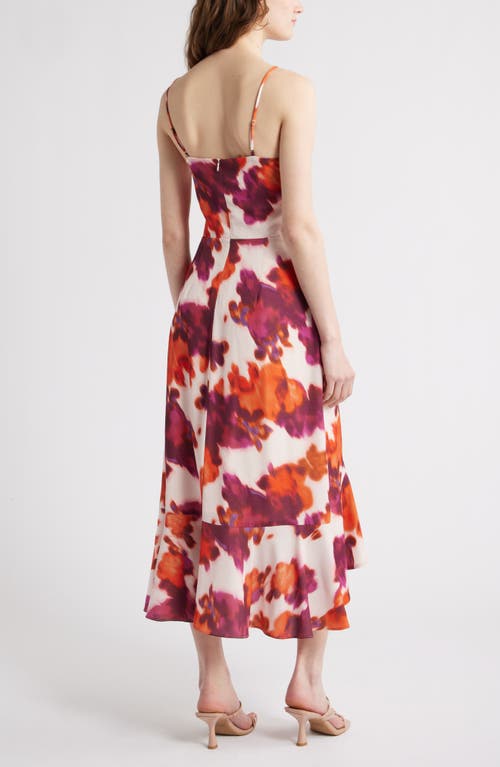 Chelsea28 Faux Wrap Midi Dress In Multi