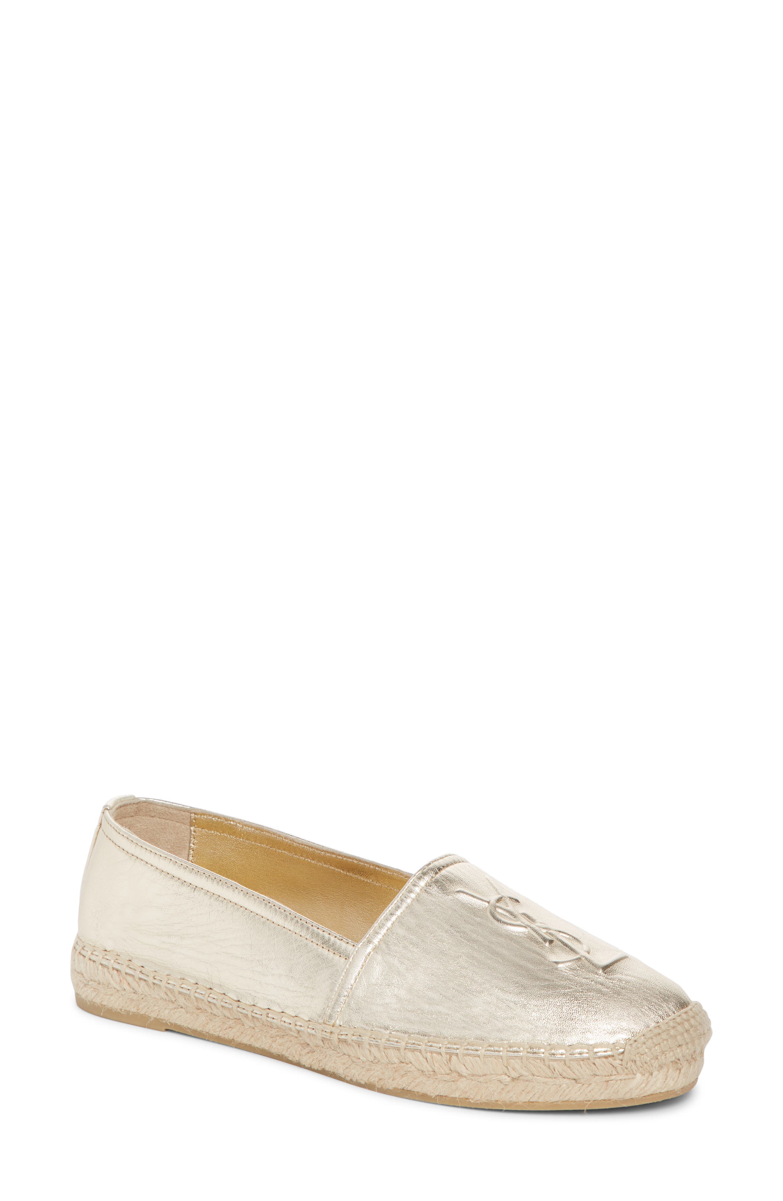 Saint Laurent Logo Espadrille, Main, color, 