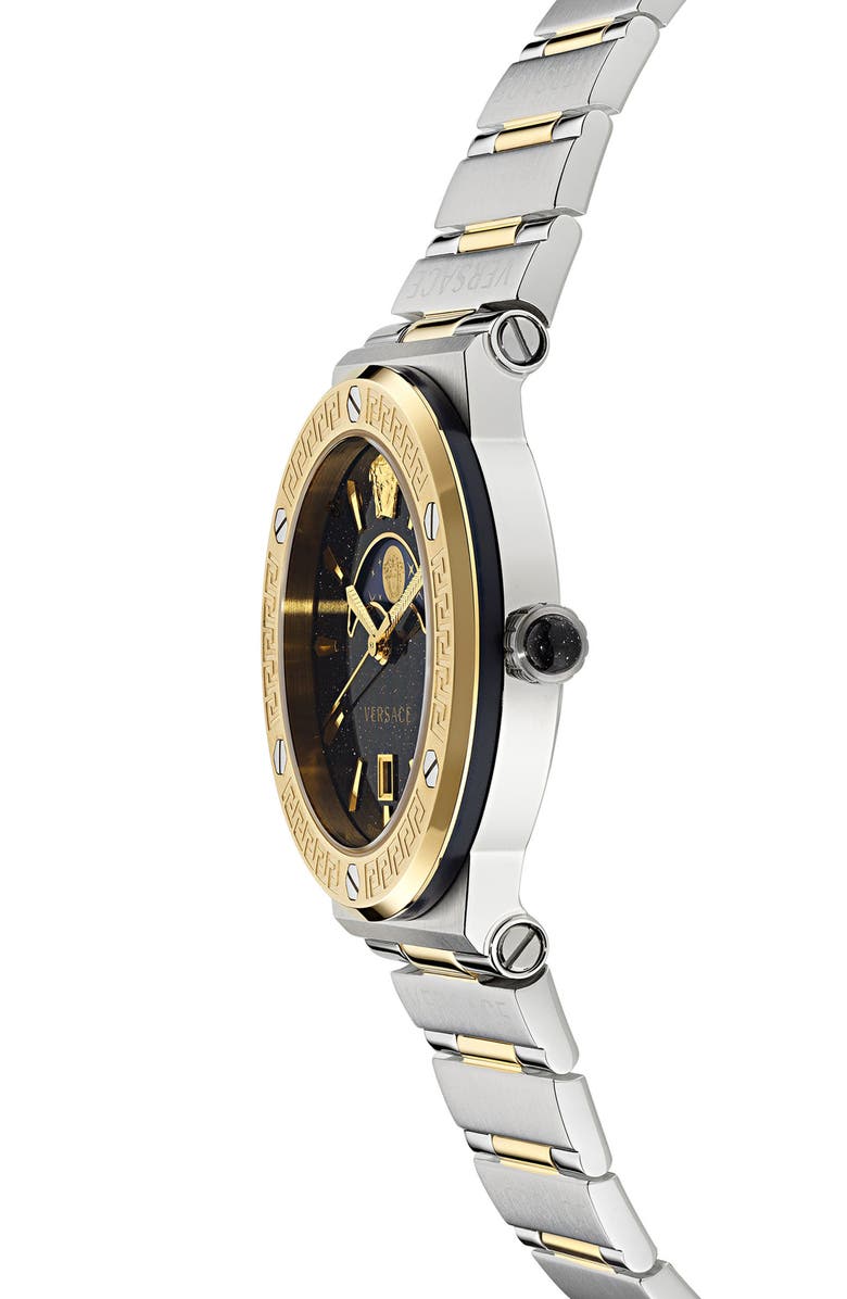 Versace Greca Logo Bracelet Watch, 38mm, Alternate, color, 