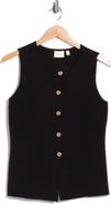 CYRUS Button Front Sleeveless Vest