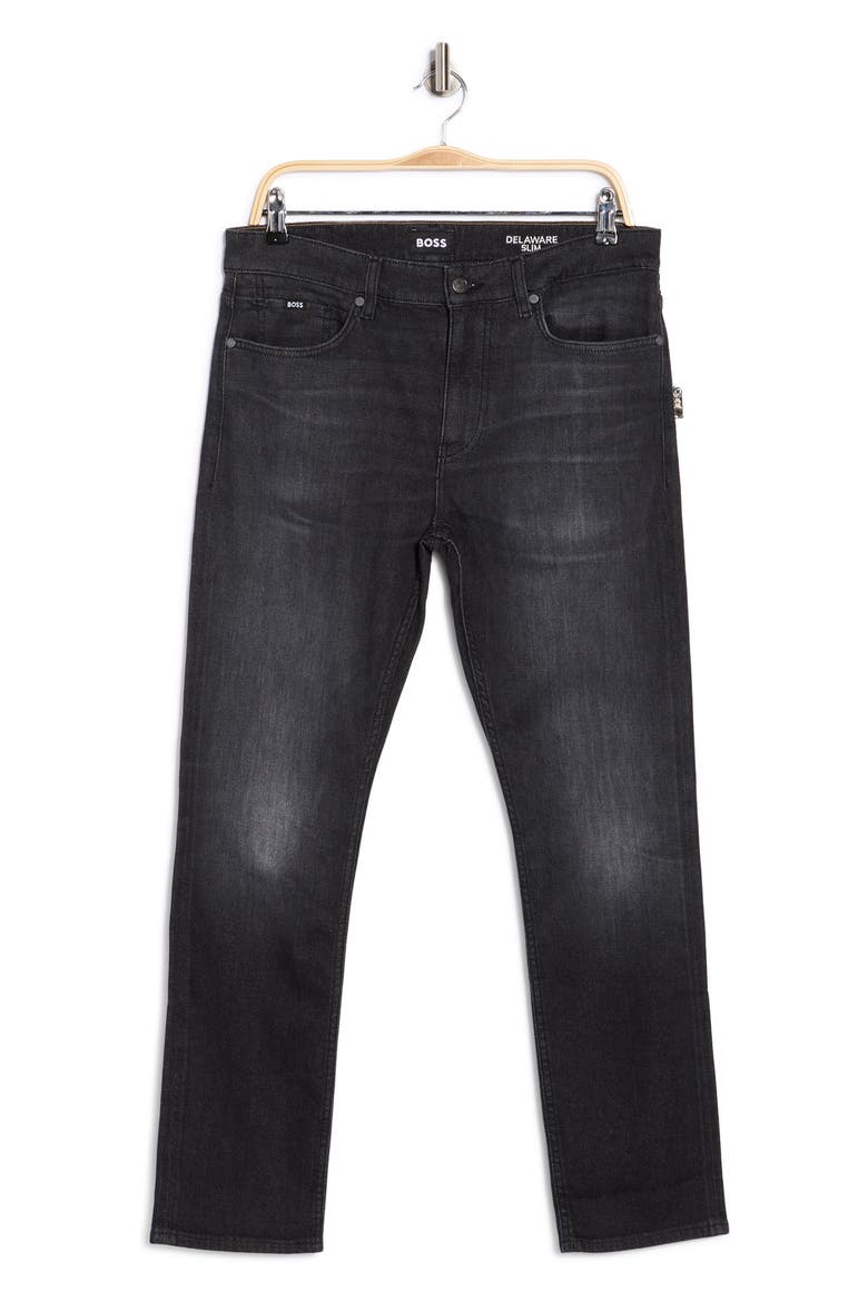 Delaware Slim Fit Jeans, Alternate, color, BLACK