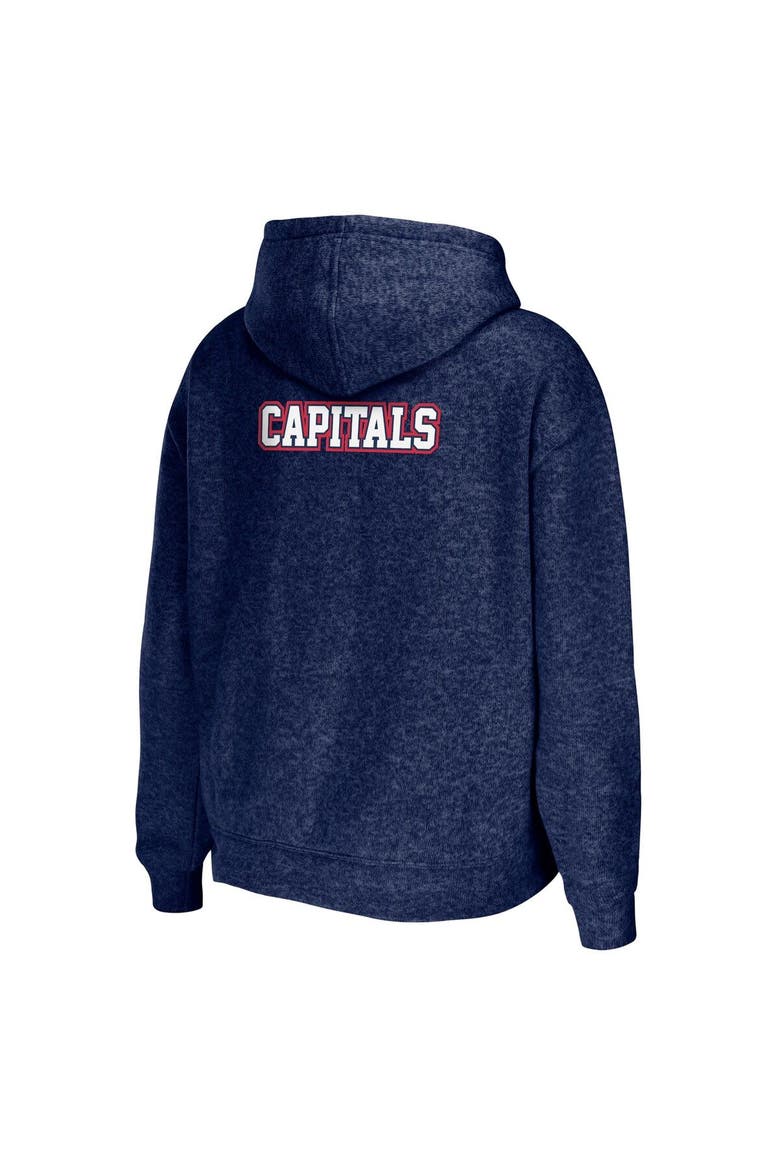 Women's WEAR by Erin Andrews Navy Washington Capitals Full-Zip Hoodie, Alternate, color, Navy