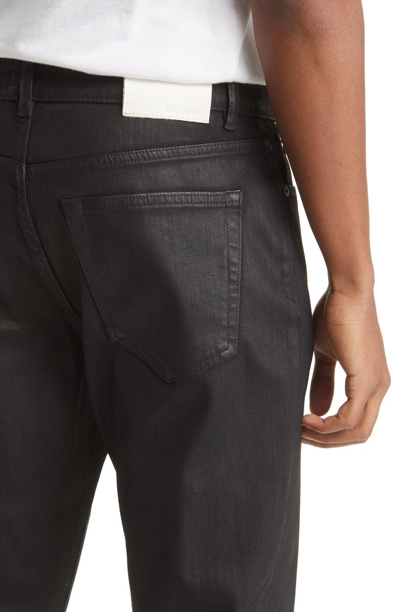 DL1961 Theo Coated Relaxed Tapered Jeans, Alternate, color,