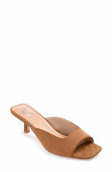 Journee Collection Larna Kitten Heel Mule - Wide Width