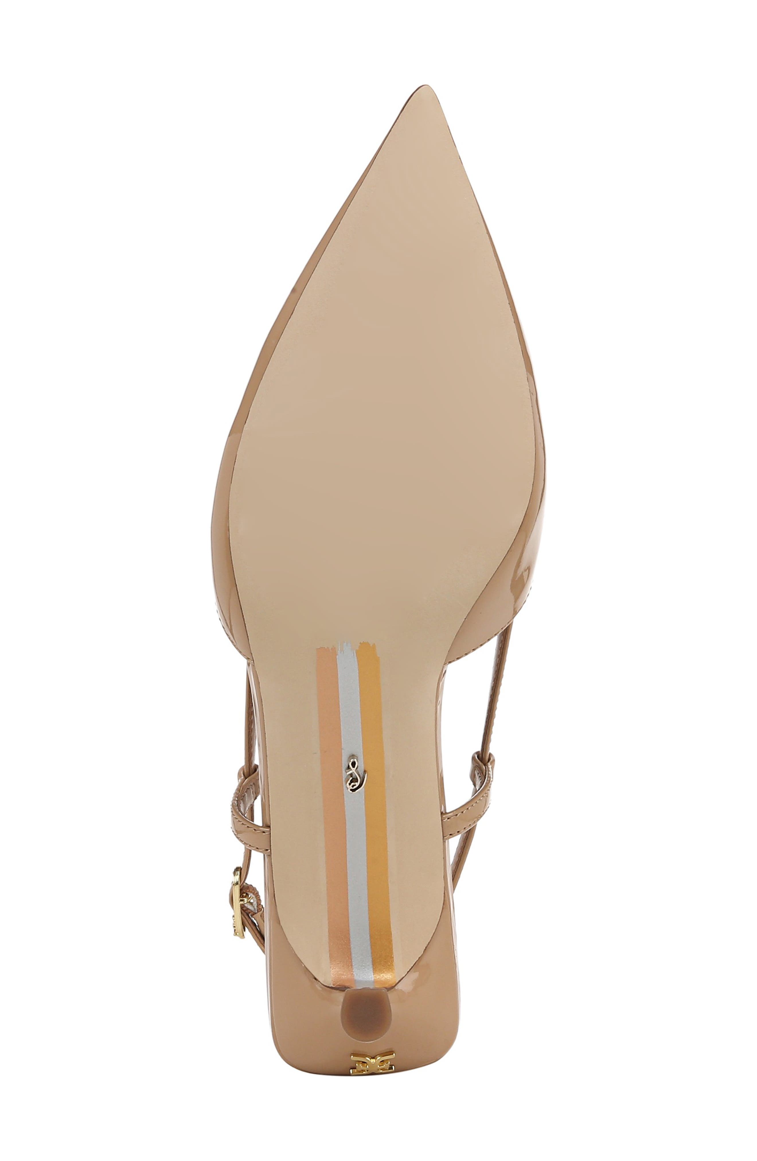 Toni Slingback Pointed Toe Kitten Heel Pump, Alternate, color, GOLDEN SAND