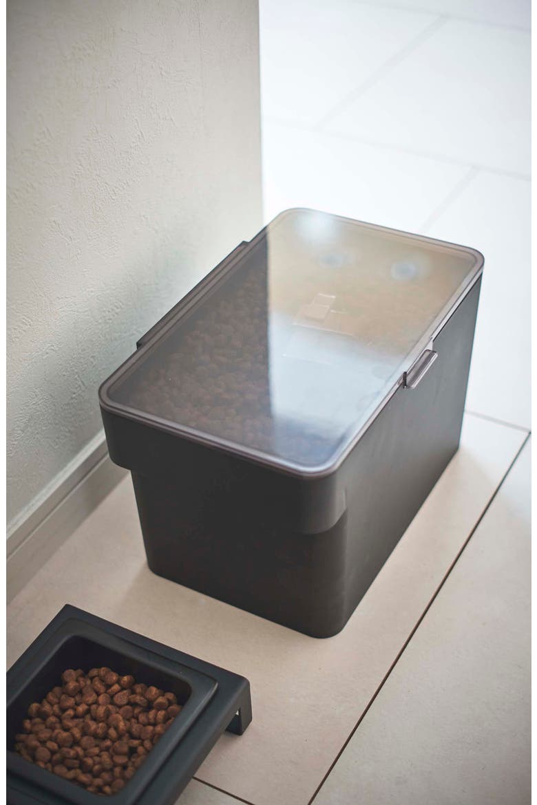 Medium Airtight Pet Food Storage Container, Alternate, color, BLACK