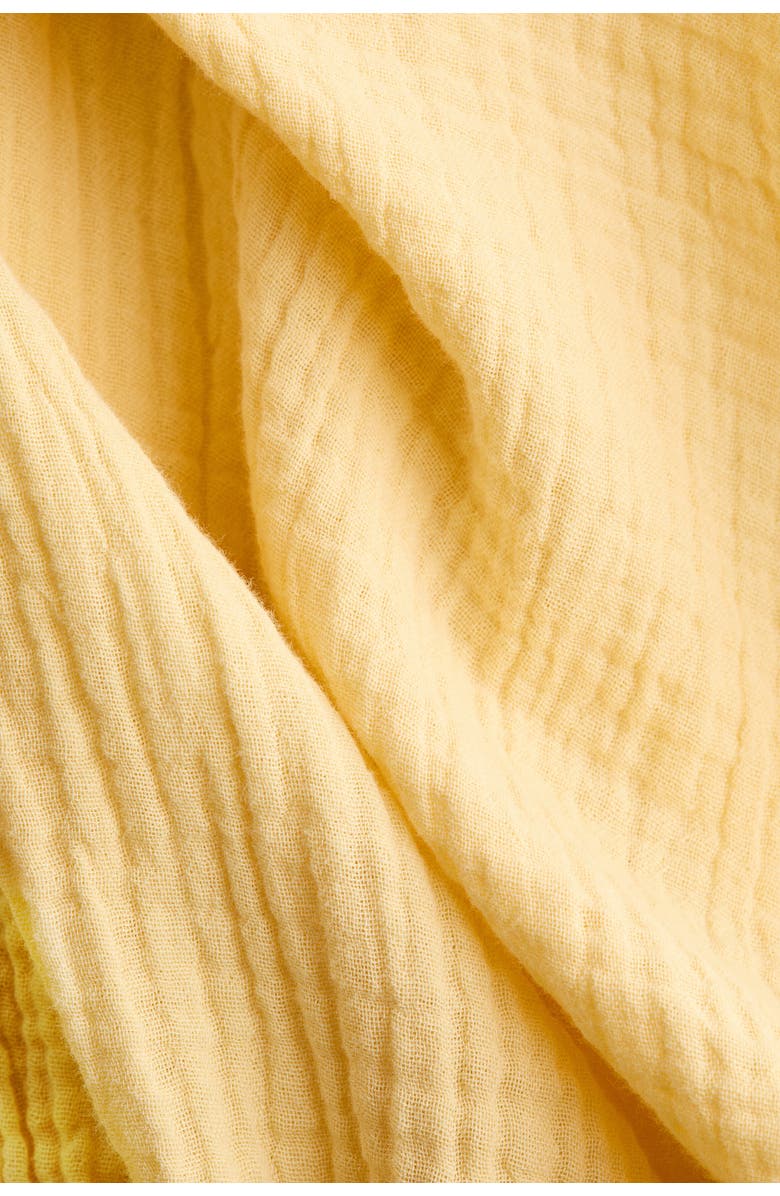 H&M Cotton Muslin Beach Kaftan, Alternate, color, Yellow