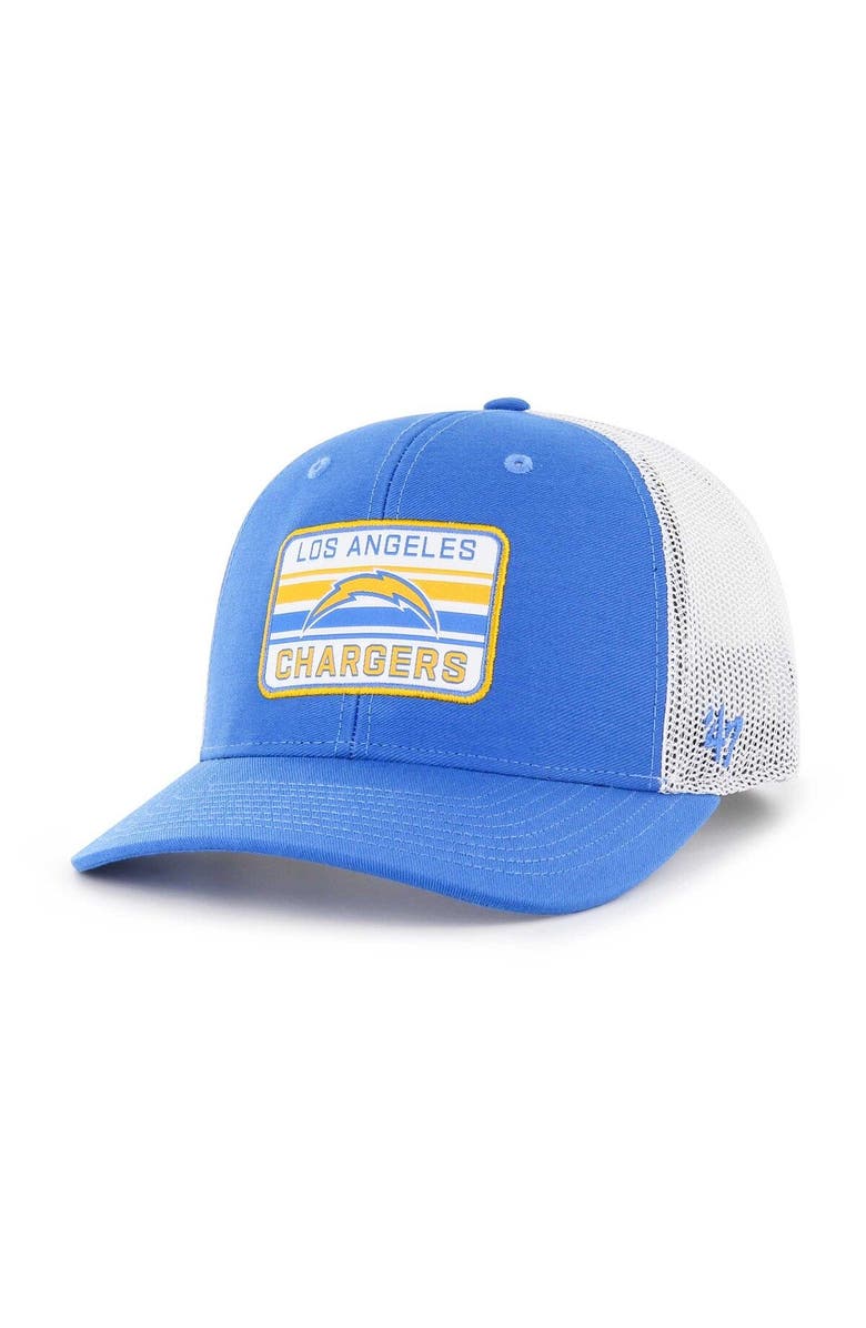 '47 Men's '47 Powder Blue/White Los Angeles Chargers Drifter Adjustable Trucker Hat, Main, color, Powder Blue