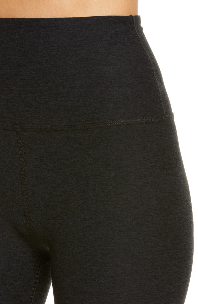 Beyond Yoga Keep Pace Space Dye Bike Shorts, Alternate, color, Darkest Night