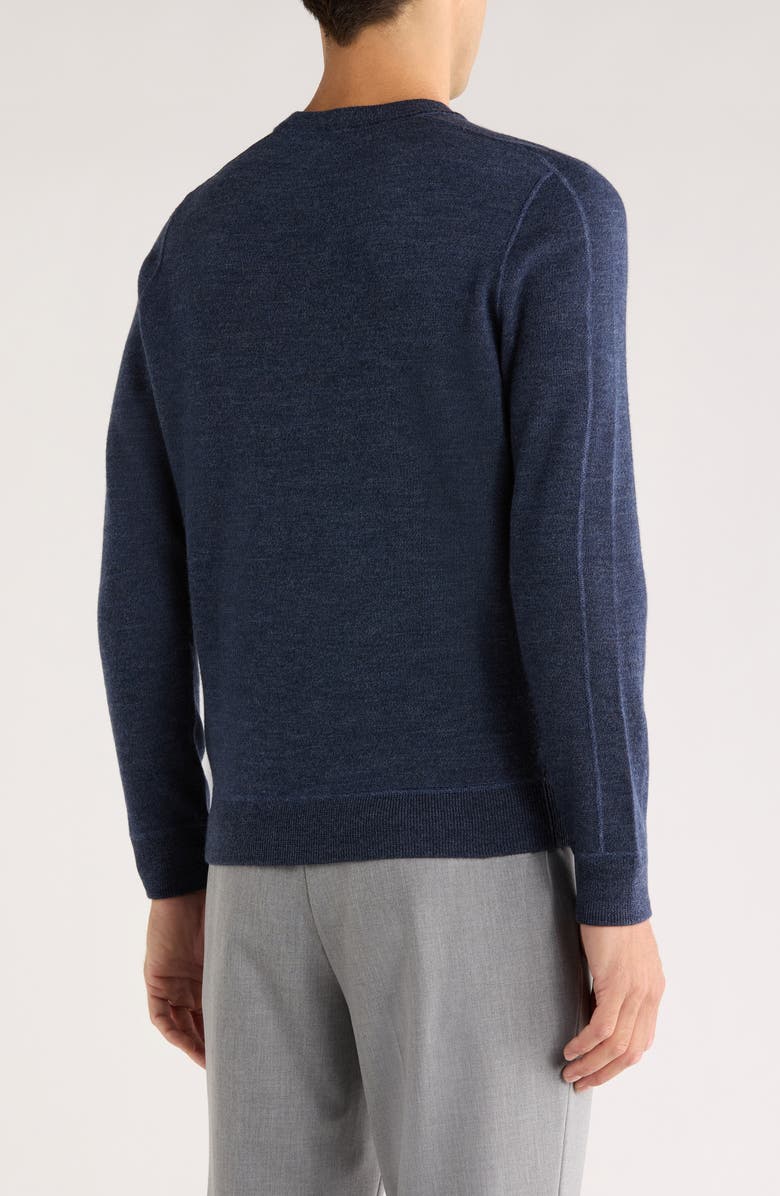 BOSS Onore Virgin Wool Sweater, Alternate, color, Dark Blue