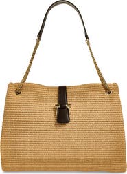 FERRAGAMO Mia Raffia Tote