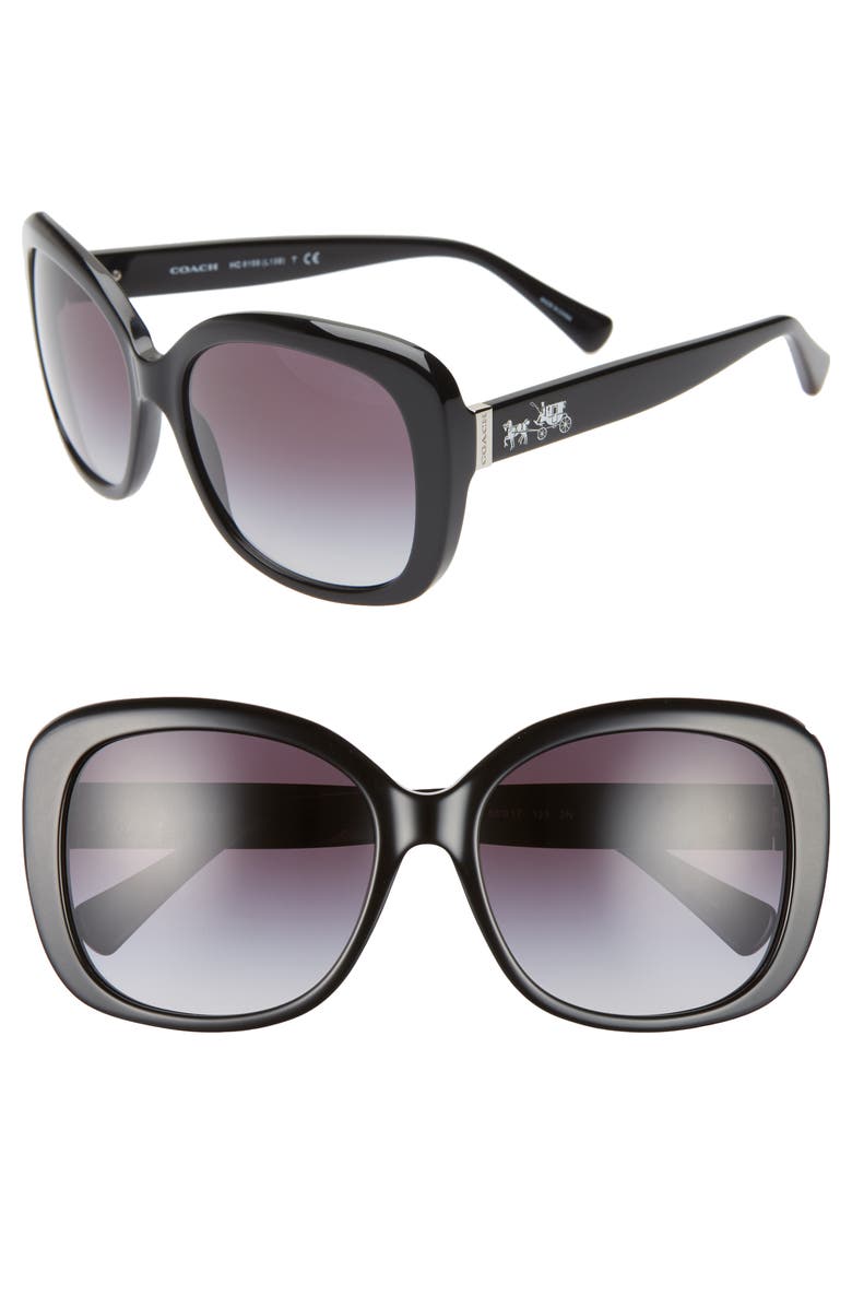 COACH 58mm Gradient Square Sunglasses, Main, color,