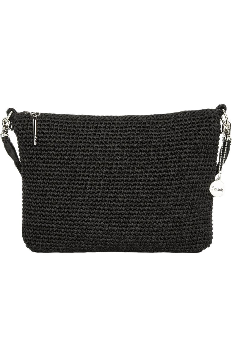 The Sak Lumi Covertible Crossbody Hand Crochet Bag, Alternate, color, Black