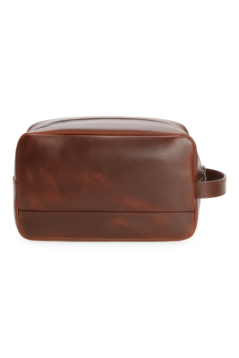 Leather Travel Kit, Alternate, color, MEDBROWN