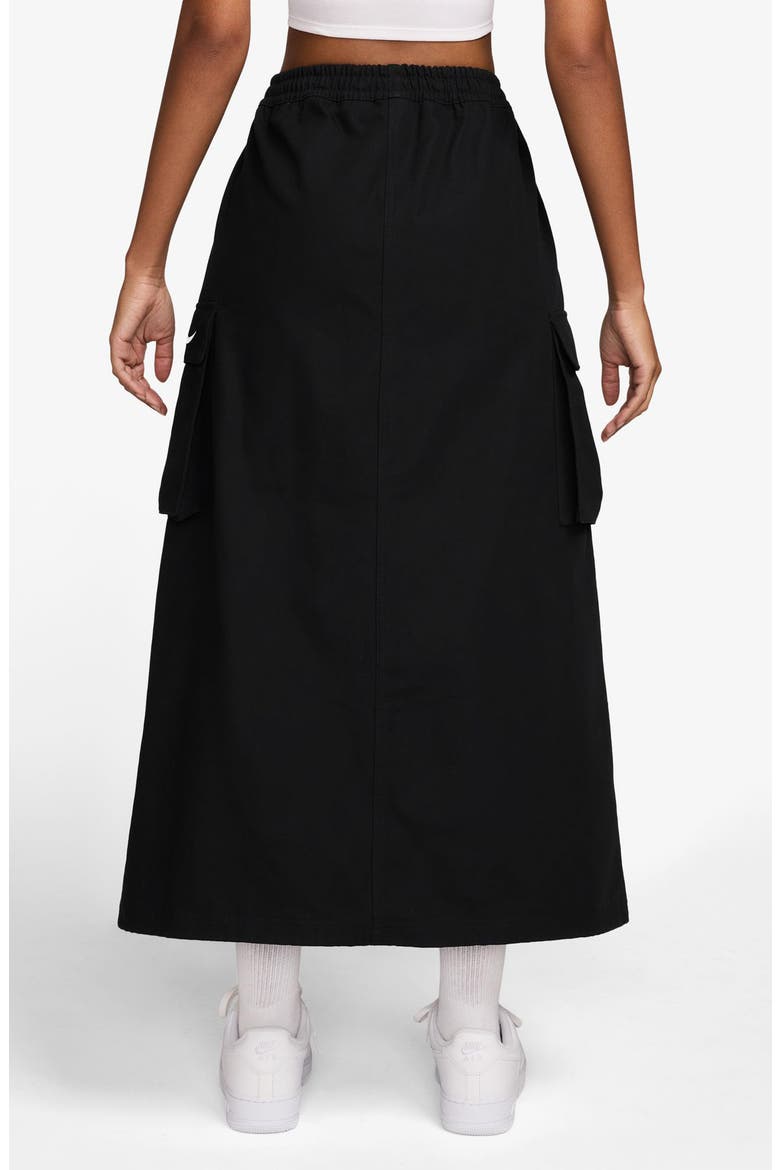 Street Cargo Midi Skirt, Alternate, color, BLACK/SAIL