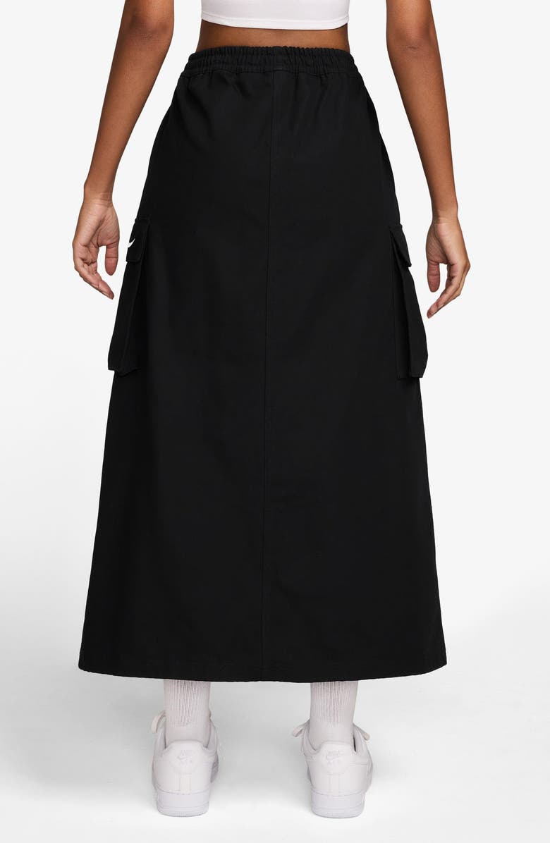 Nike Street Cargo Midi Skirt, Alternate, color, Black/ Sail