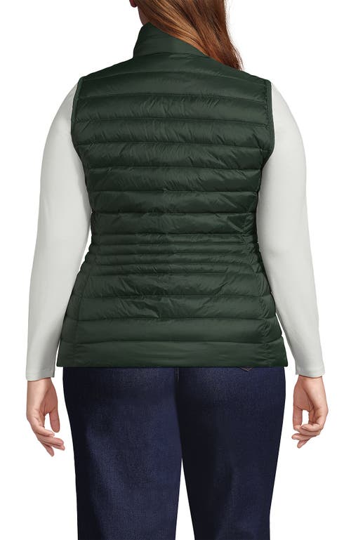 Lands' End Wanderweight Packable Ultralight Down Vest In Green