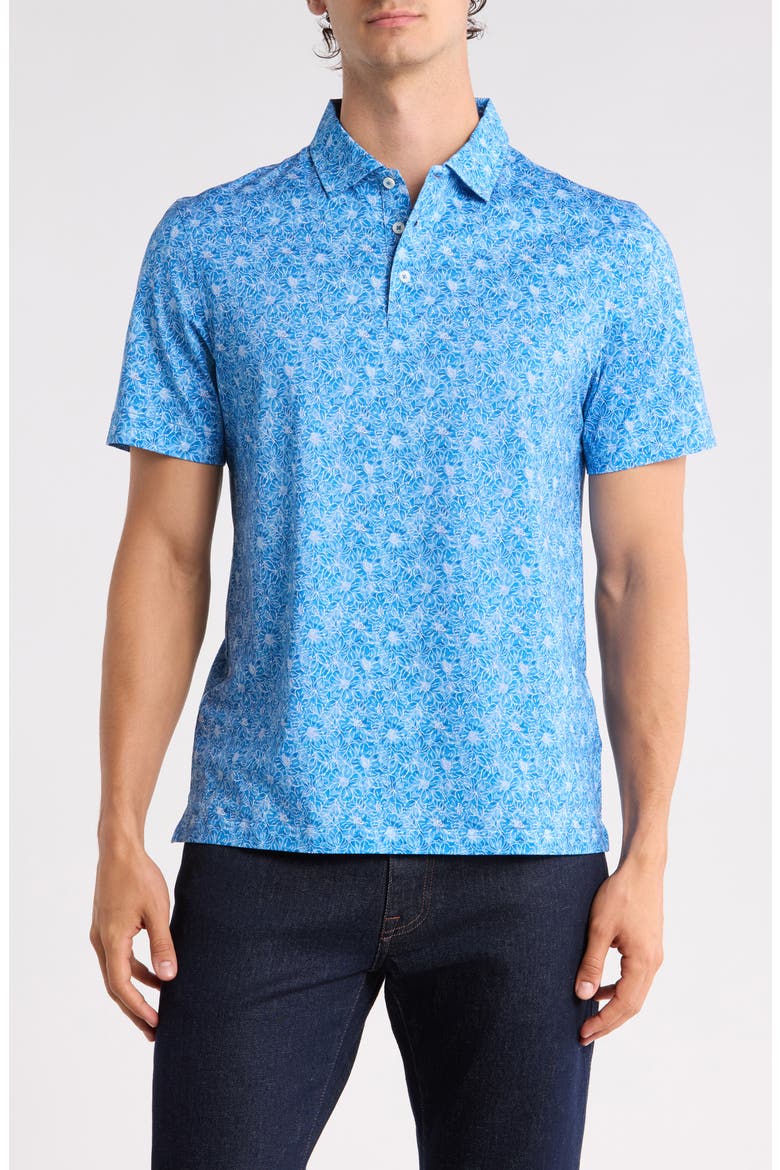 Short Sleeve Polo, Main, color, CLASSIC BLUE