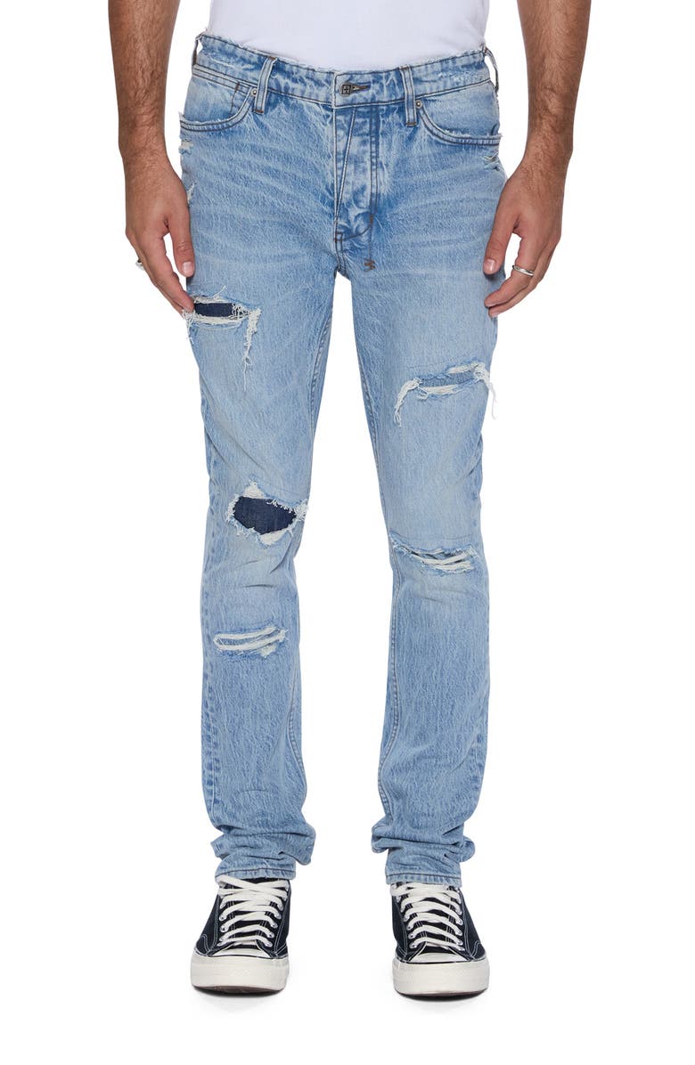 Ksubi Van Winkle Painter Rip & Repair Skinny Jeans, Main, color, Denim