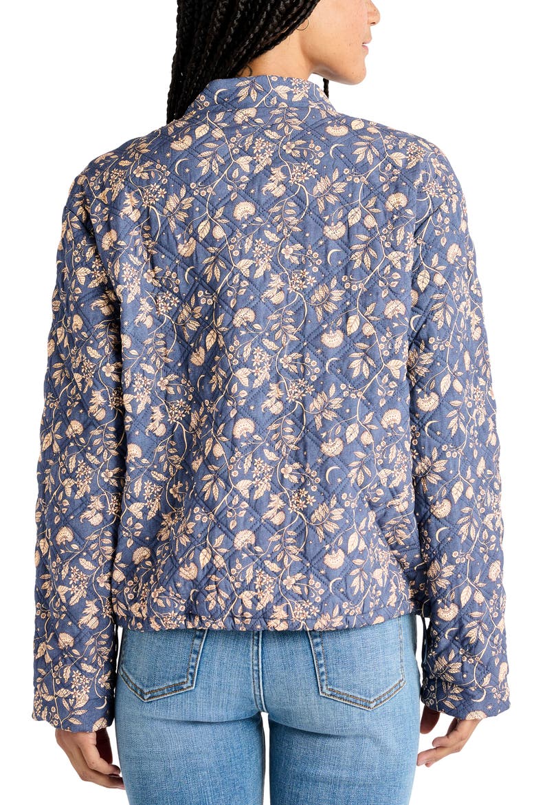 Eleanor Floral Quilted Jacket, Alternate, color, BELLFLOWER PRINT