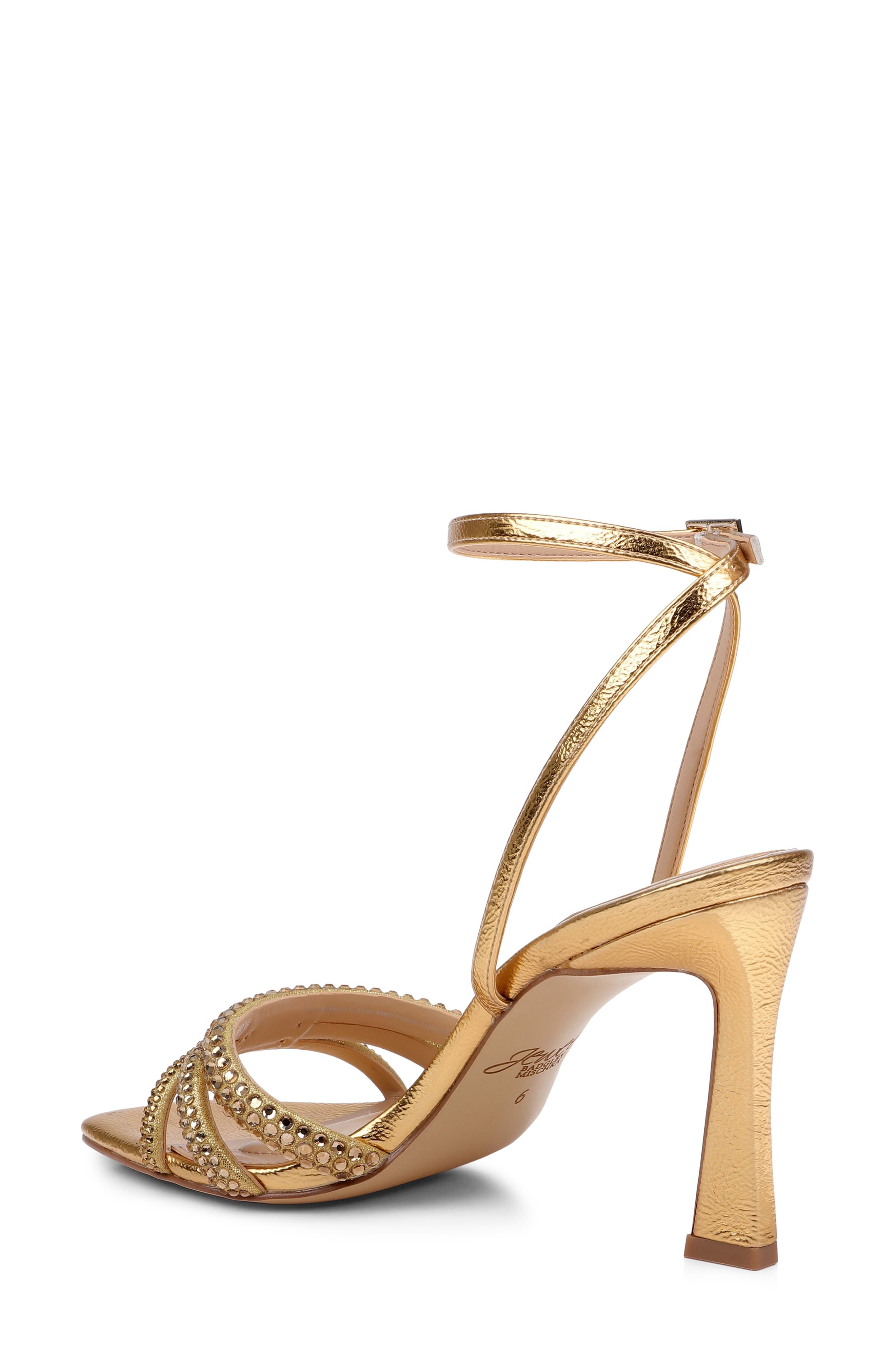 Zimal Ankle Strap Sandal, Alternate, color, GOLD ANTIQUE