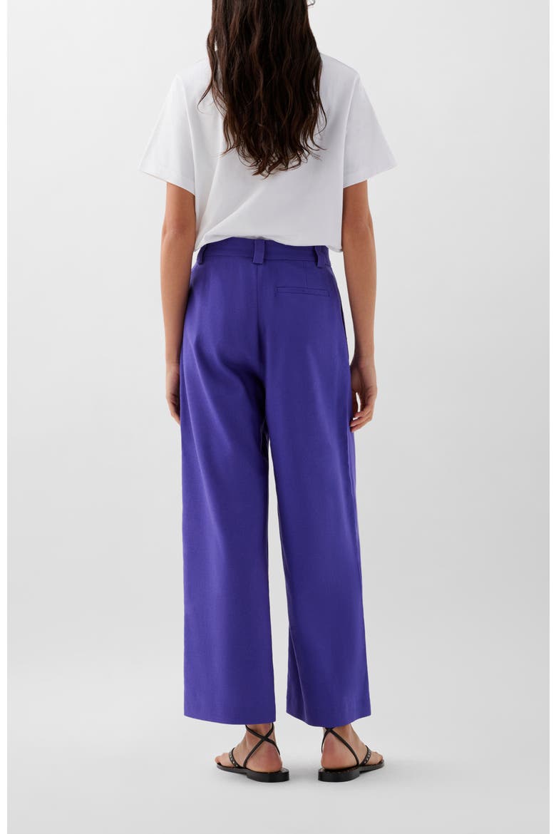 Linen Plain Pant, Alternate, color, Purple