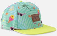 Deux par Deux Girl Flat Brim Beach Cap