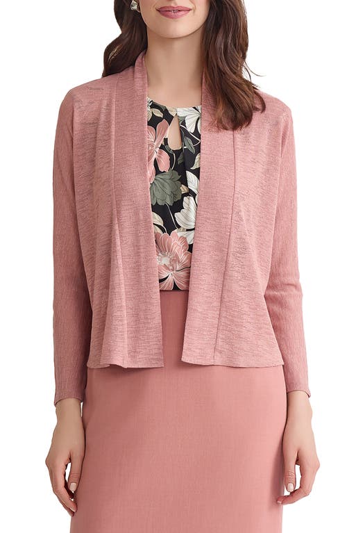 Kasper Dolman Knit Jacket In Pink