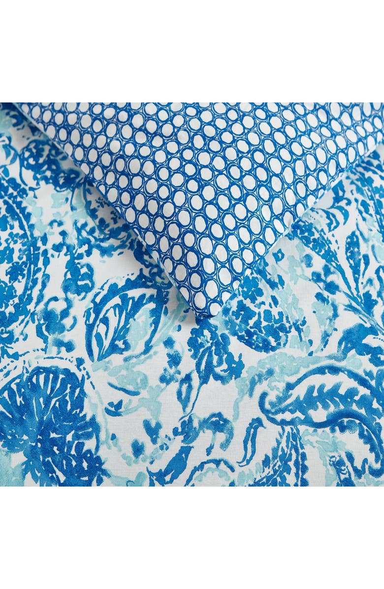 POPPY AND FRITZ Brooke Cotton Comforter & Shams Set, Alternate, color, Turquoise/ Aqua