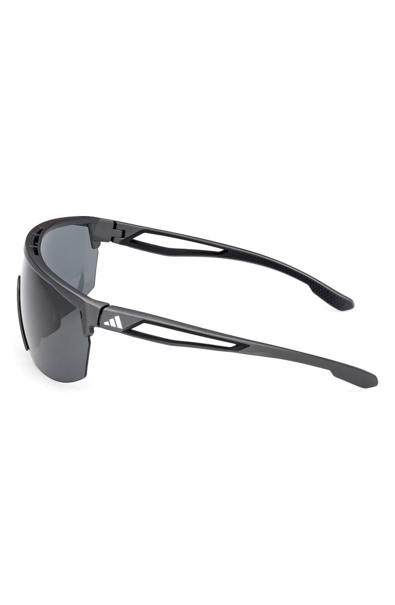 adidas 00mm Shield Sunglasses, Alternate, color, Matte Black / Smoke