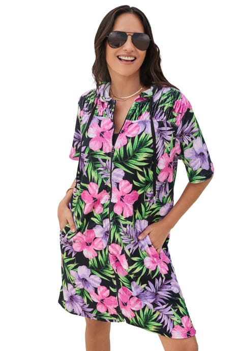 Hooded Terry Swim Cover Up