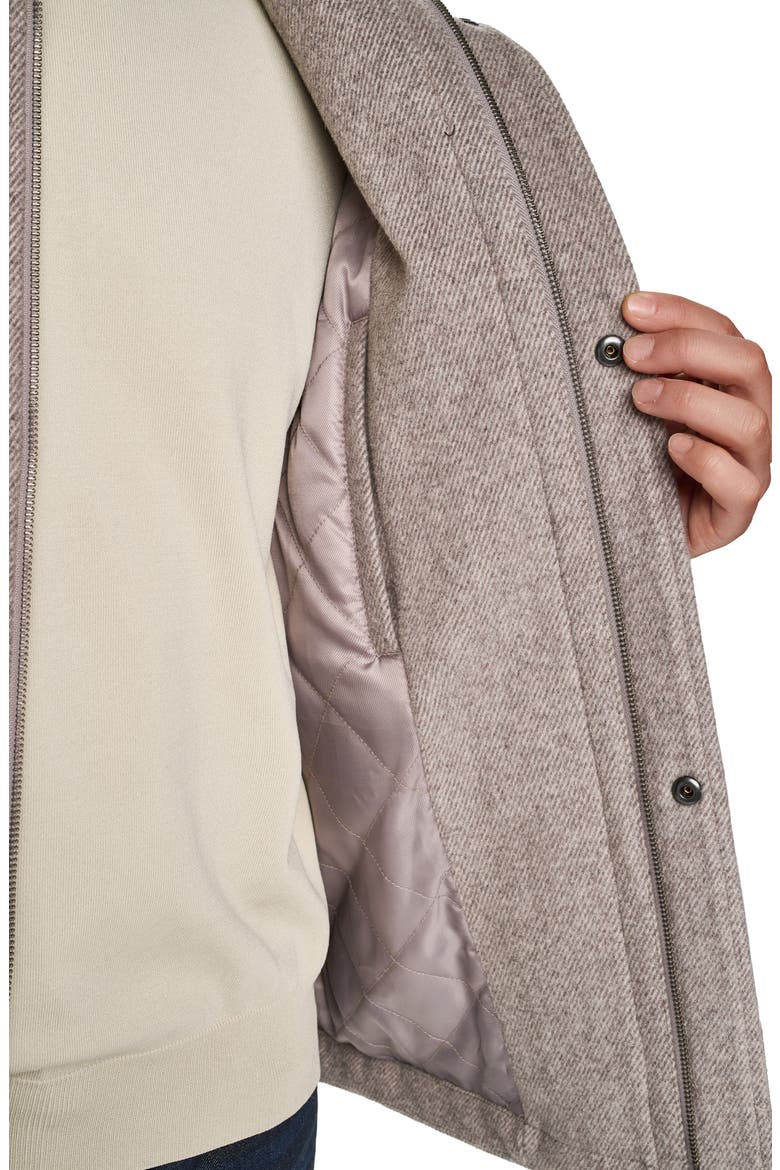 Wool Blend Bomber Jacket, Alternate, color, GREY